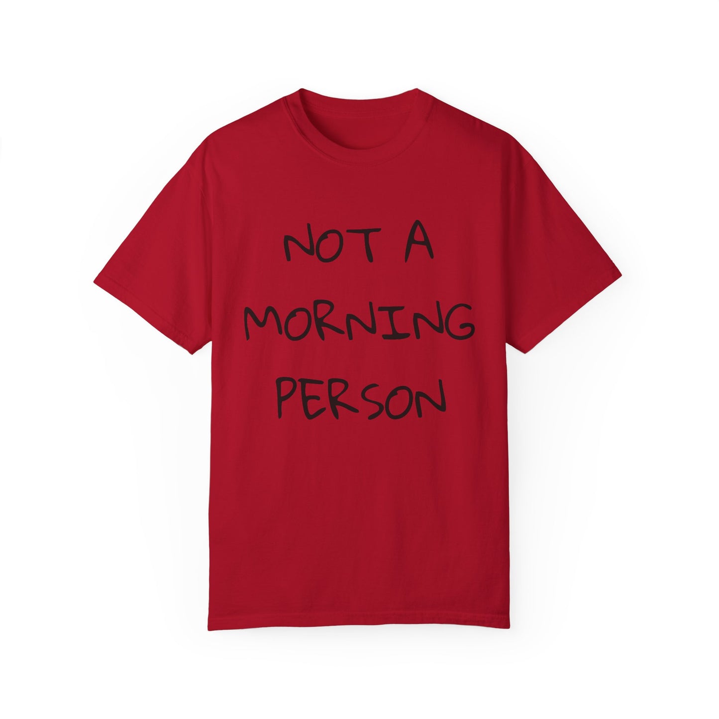 Unisex Garment-Dyed T-Shirt - 'Not a Morning Person'