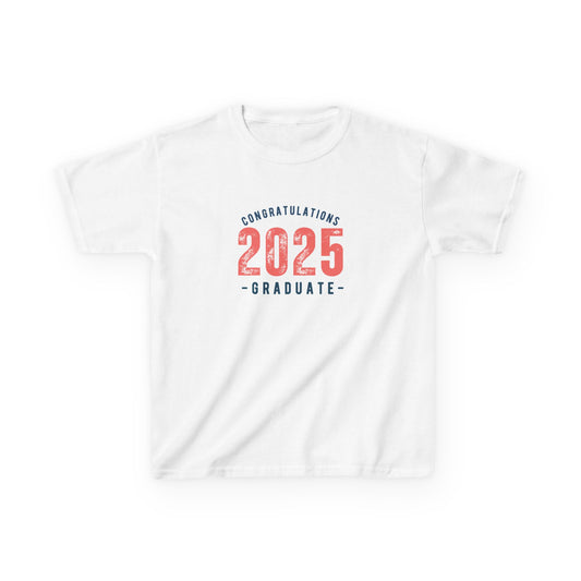2025 Graduate Kids Cotton Tee - Celebrate Achievements!