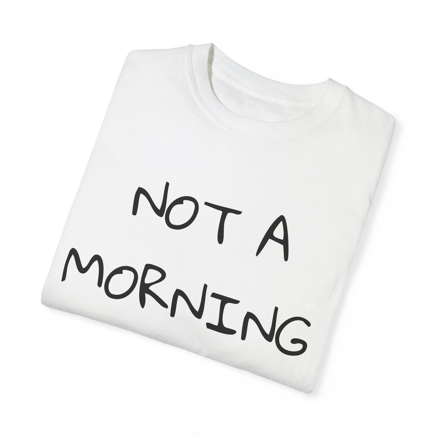 Unisex Garment-Dyed T-Shirt - 'Not a Morning Person'