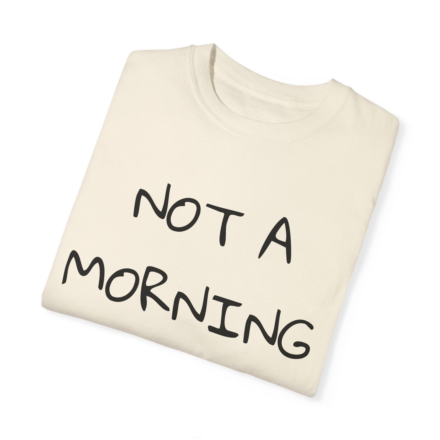 Unisex Garment-Dyed T-Shirt - 'Not a Morning Person'